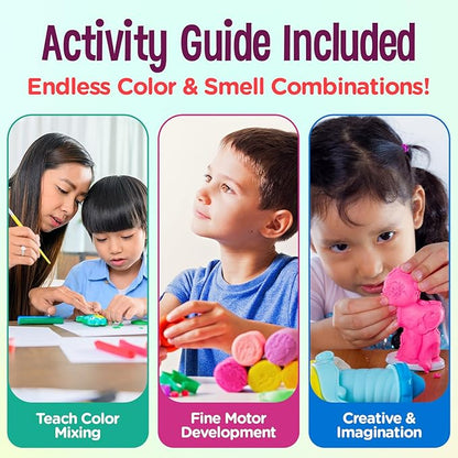 Hygloss Play Modeling Dough - Red Dough Scented - Safe & Non-Toxic for Kids Arts & Crafts - Party Favors - Classroom Supplies - 1lb