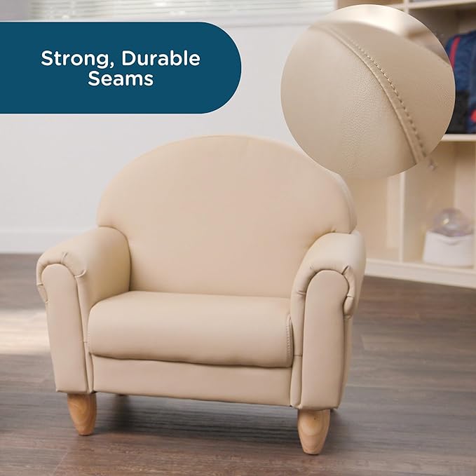 Children's Factory As We Grow Toddler Chair, Flexible Seating for Daycare or Preschool, Kids Reading Couch, Playroom Furniture, Buff