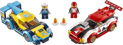 LEGO 60256 City Nitro Wheels Racing Cars Toy with 2 Race Drivers Minifigures, Rally Vehicles for Kids 5+ Year Old