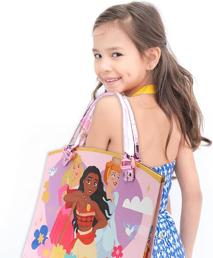 Disney Princess Activity Tote – Ultimate Princess Adventure Bag with Coloring Books, Stickers, Crayons & Games – Travel-Friendly Art Set for Girls Ages 3+ – Great Gift for Creative Play