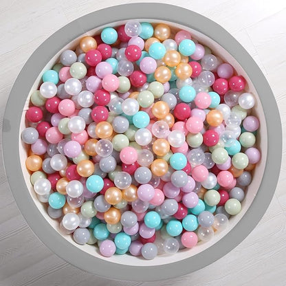 Ball Pit Balls Plastic Balls for Ball Pit Phathalate Free BPA Free Plastic Balls 100pcs 2.2" Set for Toddlers for Play Tent Tunnel