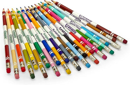 Crayola Erasable Colored Pencils (24ct), Kids Coloring Pencils for Coloring Books, Assorted Colors, Arts & Crafts Supplies, Gifts, Ages 6+