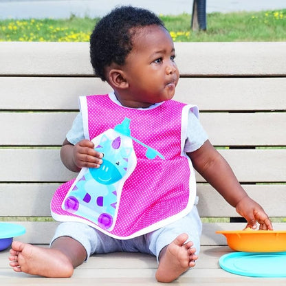 ChooMee SoftSip Food Pouch Top | Baby Led Weaning | No Spill Flow Control Valve, Protects Childs Mouth, 100% Silicone, BPA Free | Four Colors, 4 CT