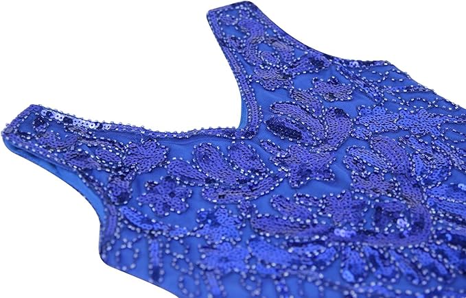 1920's Sequins Flapper Dress Children's Day Gift Party Halloween Costumes for Girls Accessories Set