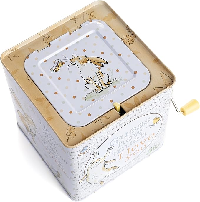 KIDS PREFERRED Guess How Much I Love You - Nutbrown Hare Jack-in-The-Box - Musical Toy for Babies