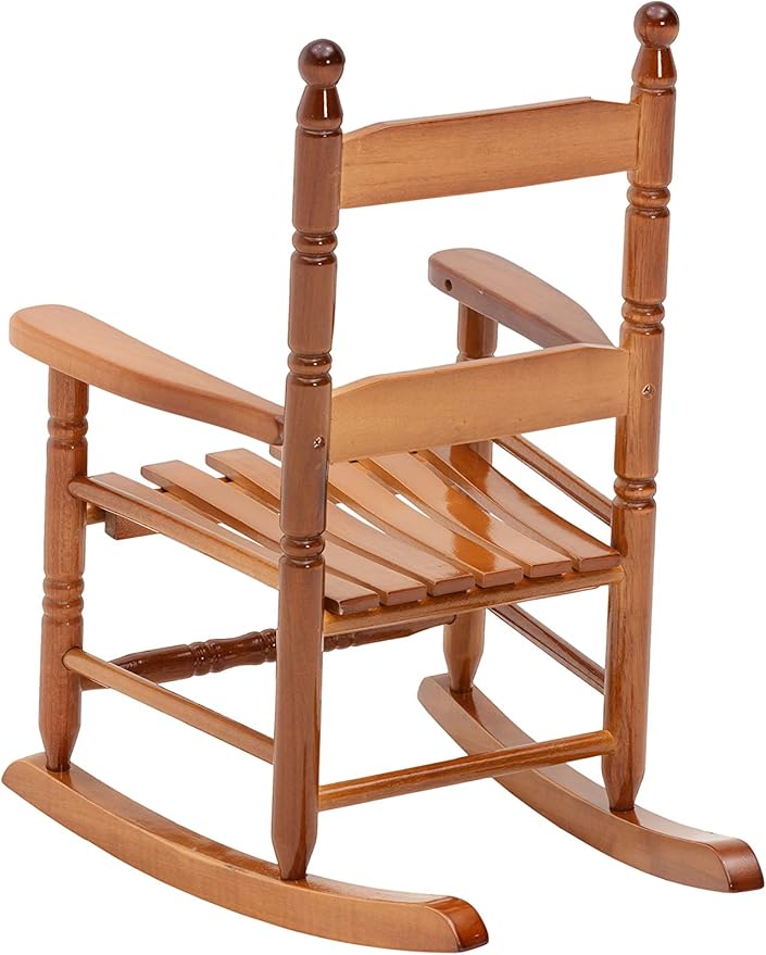 Woodlawn&Home, 881338, Classic Child's Porch Rocker, Natural Oak
