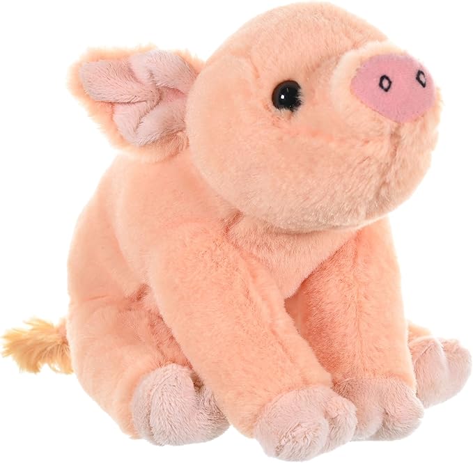 Wild Republic Pig Baby Plush, Stuffed Animal, Plush Toy, Gifts for Kids, Cuddlekins 8 Inches, Orange