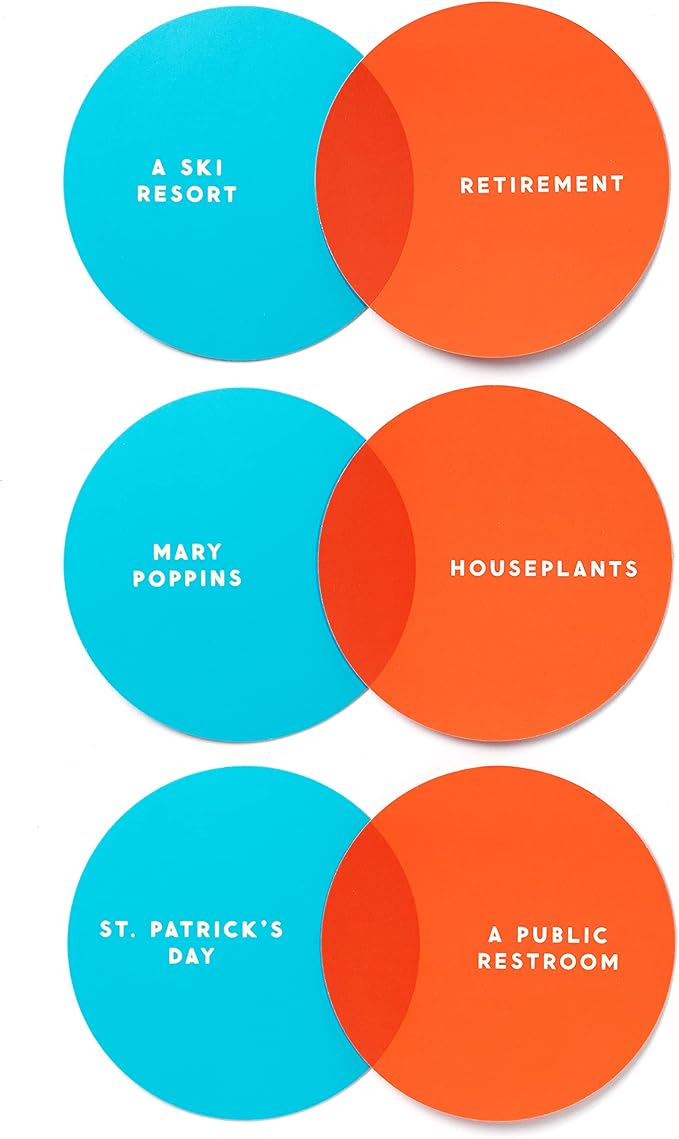 I've Venn Thinking – Fun Party Card Game About Finding Funny Common Things from Unexpected Pairings for Adults, Ages 13+