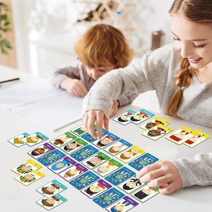gisgfim 50 Pairs Memory Matching Game Never Forget a Face Concentration Memory Matching Games