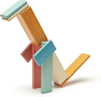 14 Piece Tegu Magnetic Wooden Block Set, Sunset