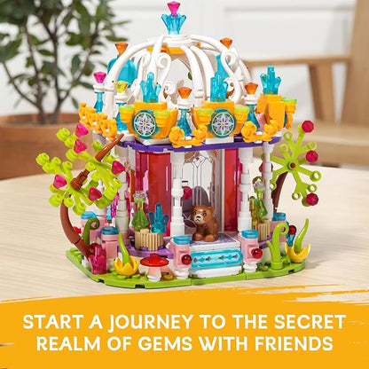 Girls Princess Castle Building Set with LED Light,Friends Construction Educational Xmas Gift Toy for Kids Age 6-12 and Up 414 PCS