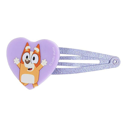 Luv Her Bluey Girls BFF 6 Piece Toy Jewelry Box Set with 2 Rings, 2 Bead Bracelets and Snap Hair Clips Ages 3+