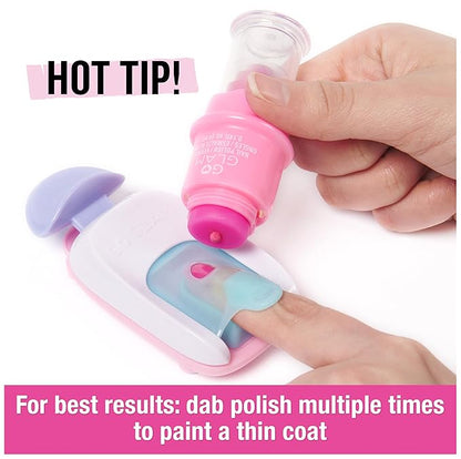 Cool Maker, GO GLAM Studio Nail Kit, Style 200 Nails with 4 Designs, 2 Polish Applicators & Mask, Arts and Crafts Kids Toys for Girls Ages 7 and up