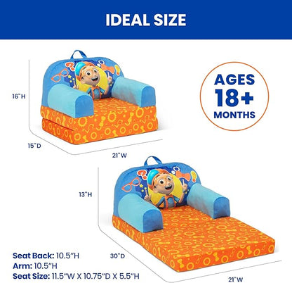 Delta Children - Blippi Cozee Buddy Flip-Out Kids Chair, Blue