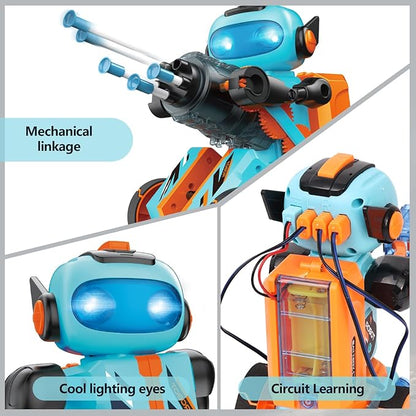 STEM Circuits Robot Building Toys for Kids Ages 8-12+ Year Old, 3 in 1 Remote Control & Programming Robotics Kit, Electric Science Projects Set, Ideal Gift for Boys Ages 12-16