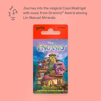 Yoto Disney Encanto: Original Songs – Kids Musical Card for Use with Player & Mini All-in-1 Audio Device, Screen-Free Listening with Fun Singalong Songs for Playtime, Parties & Travel, Ages 3+