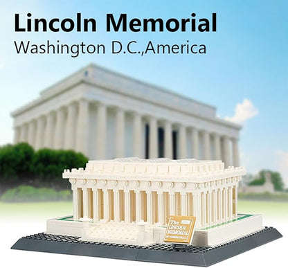 Oichy Building Blocks Set, Lincoln Memorial Architecture Model Kits 979 PCS Collection Toy Building Sets for Adults and Kids