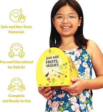 STEM Toys by Griddly Games - Art & Science Kits for Kids Age 8-12 Fun & Educational Science Toys, Engaging Kids Activity Kit, Perfect Science Kit for Hands-on Learning (Just Add Fruits & Veggies)