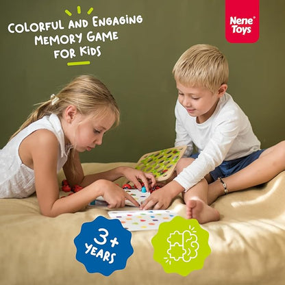 Nene Toys Ladybug’s Garden Memory Game – Wooden Matching Games for Toddlers 3-5 – Travel Toy for Boys Girls, Road Trip Essentials for Toddler, Airplane, Car - Ideal Christmas, Birthday Gifts