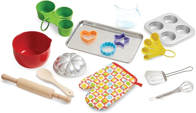 Melissa & Doug Baking Play Set (20 pcs) - Play Kitchen Accessories