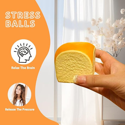 Slow Rising Squishy，Stress Balls，Stress Relief & Fidget Toys,Party Favor (2pcs Hawaiian Rolls)