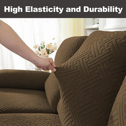 NORTHERN BROTHERS Oversized Recliner Chair Covers, Large Lazy Boy Recliner Covers, Stretchy Cover for Recliner Chairs, Brown
