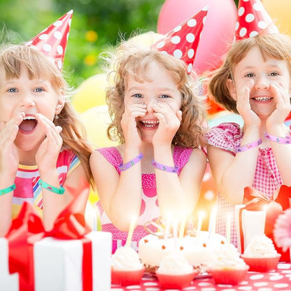 Chivao 30 Pack Dinosaur Party Favors Pink Dinosaurs Silicone Wristbands Rubber Bracelets for Girl Birthday Party Supplies Gifts Bag Stuffer 3 Colors