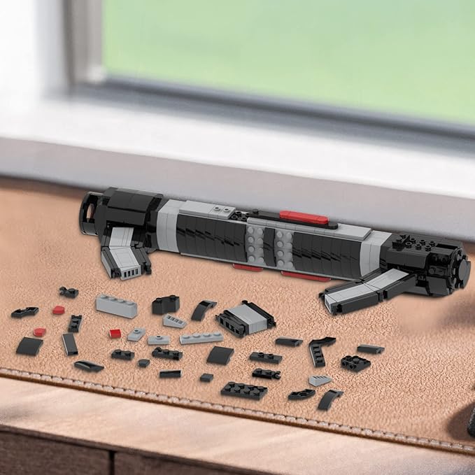 MOOXI-MOC Space Wars Third Sister Reva Lightsaber Hilt Building Set,Creative Building Blocks Kit(431pcs)