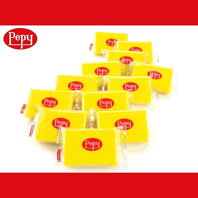 Pepy Plastilina Reusable and Non-Drying Modeling Clay; Set of 24 Bars, 1.4 Ounce Each, Perfect for Arts and Crafts Projects, Yellow