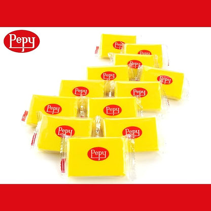 Pepy Plastilina Reusable and Non-Drying Modeling Clay; Set of 24 Bars, 1.4 Ounce Each, Perfect for Arts and Crafts Projects, Yellow