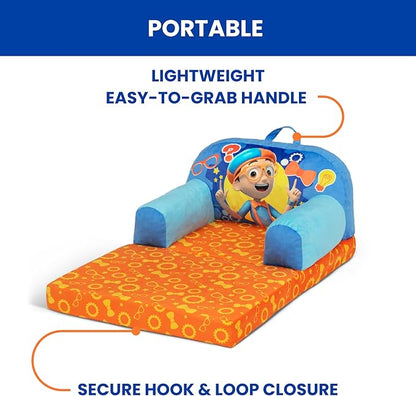 Delta Children - Blippi Cozee Buddy Flip-Out Kids Chair, Blue