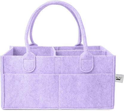 Mr. Pen- Baby Diaper Caddy Organizer, lavender dream, Nursery Storage Bin and Car Organizer for Diapers and Baby Wipes