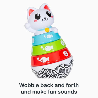 Smart Steps Stack-a-Cat 9 - 12 months STEM Baby Toy