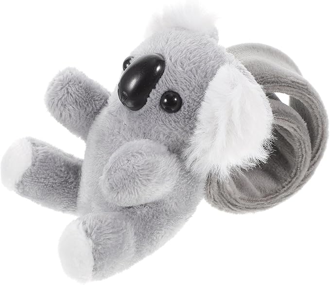 Abaodam Animal Slap Bracelet Koala Slap Bracelet Plush Stuffed Animal Hugger Snap Wrist Band for Kids Birthday Party Gifts