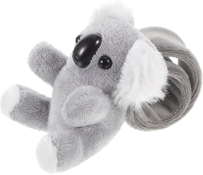 Abaodam Animal Slap Bracelet Koala Slap Bracelet Plush Stuffed Animal Hugger Snap Wrist Band for Kids Birthday Party Gifts