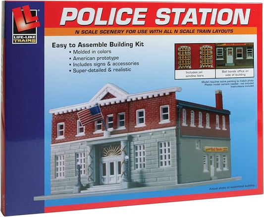 N Scale Building Kit - 5th Precinct Police Station