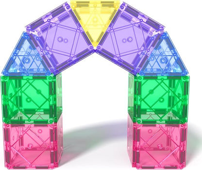 Soyee Magnetic Tiles Toddler Toys Magnetic Building Blocks for Kids Ages 3-12 STEM Educational Toys for Girls & Boys Sensory Toys for Kids with Autism Classroom Must Haves Outdoor Toys