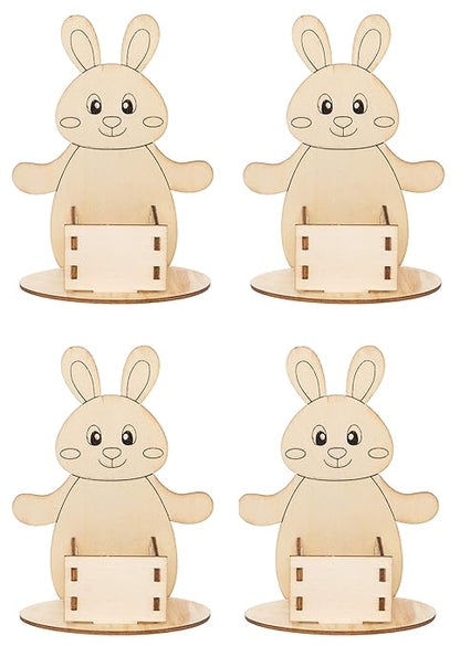 Baker Ross AT506 Easter Egg Cup Kits - Pack of 4, Creative Art and Craft Supplies for Kids to Make and Decorate