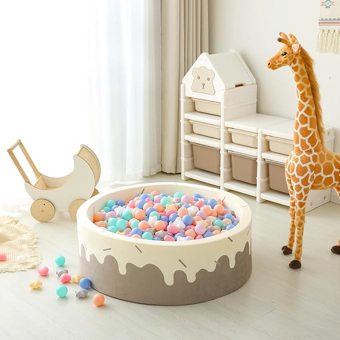 GOGOSO Shape Ball Pits Balls, Star Heart Plastic Play Balls for Toddlers Kids Children, DIY Giant Friendship Bracelet Banner