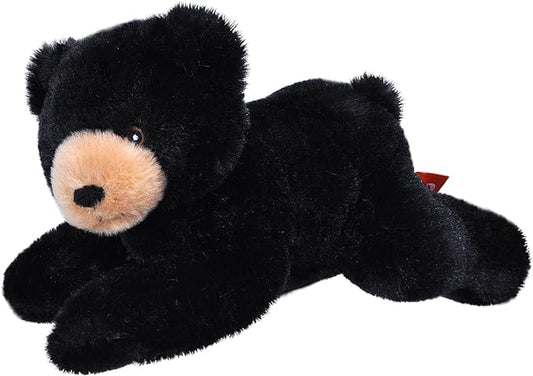 Wild Republic EcoKins Mini Black Bear Stuffed Animal 8 inch, Eco Friendly Gifts for Kids, Plush Toy, Handcrafted Using 7 Recycled Plastic Water Bottles (24807)