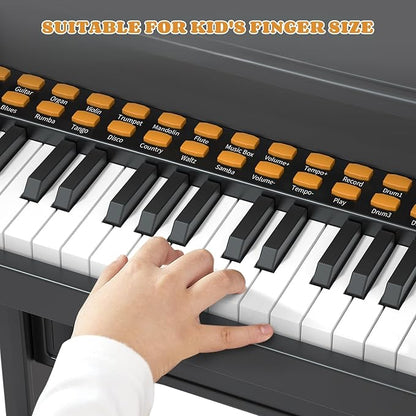 Pianos for Kids Ages 3-7, 37 Keys Toddler Piano with Microphone and Piano Stickers, Music Keyboard Toy for Beginners Boys Girls Christmas Birthday Gift