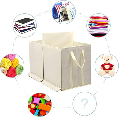 YOLOXO Toy Box Chest, Collapsible Sturdy Storage Bins with Lids, Extra Large Kids Toy Storage Organizer Boxes Bins Baskets for Kids, Boys, Girls, Nursery Room, Playroom, Closet (Pink)