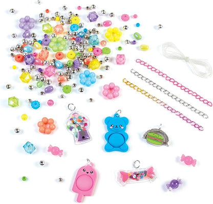 Make It Real: Pop! Shake! Twist! DIY Bracelet Kit - Make 7 Scensory Charm Bracelets, 171pcs, All-in-1 Jewelry Kit, Rainbow Colors, Girls & Kids Age 8+