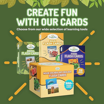 100 Animal, Insect & Ocean Creatures Flash Cards, Realistic Pictures for Fun Learning & Montessori Educational Vocabulary Builder for Preschool Kids, Adults, Schools, Autism, Speech Therapy, ESL, SLP