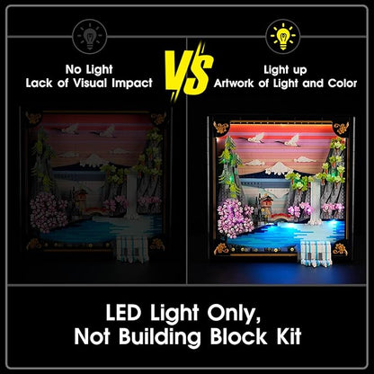 LED Light for Lego 31218 Japanese Cherry Blossom Landscape Set, Light Kit Compatible with Lego 31218 Building Blocks Model, Not Included The Model Set