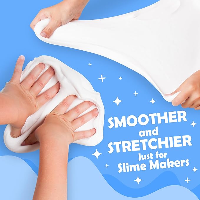 Original Stationery Soft Clay for Slime, XL White Modeling Clay for Art Crafts & Slime Fun, Add to Glue & Shaving Foam to Make Butter Slimes, 3.9lbs/1800 Grams