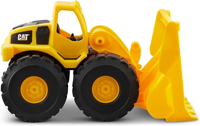 CAT Construction Toys, Construction Fleet 10" Front Loader Toy - Real Working Parts, Indoor/Outdoor, Sturdy Plastic Construction for 2+ Year Old Boys