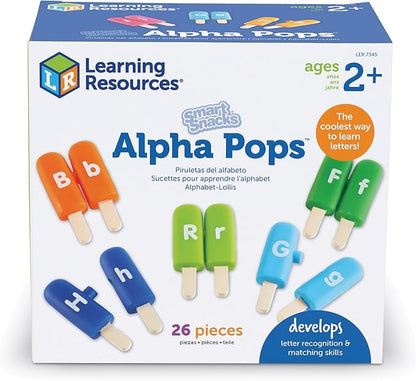 Learning Resources Smart Snacks Alpha Pops - Toddler Educational Alphabet Toys, ABC Puzzles, Ice Cream Toy, Preschool Classroom Must Haves, Homeschool, Toddler Letter Learning , Gifts for Kids