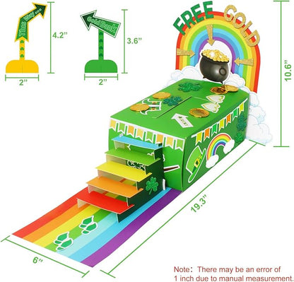 GYGOT St. Patrick's Day Leprechaun Trap Kit for Kids, DIY Craft Catch a Leprechaun Kit for Kids,St Patricks Day Classroom Activity Party Supplies