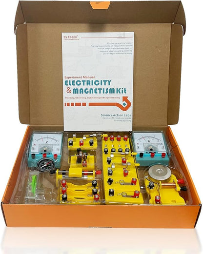 Teenii STEM Electricity & Magnetism Kit - Electromagnetism Experiments for Kids Age 8-16